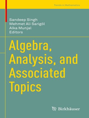 cover image of Algebra, Analysis, and Associated Topics